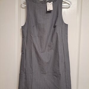H&M Gray Pinstripe Mini Dress